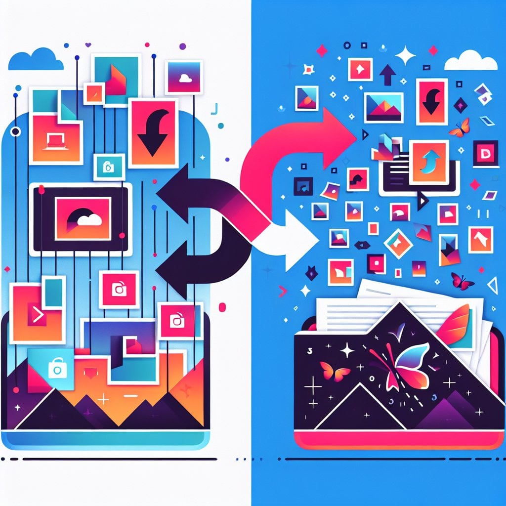 Diferentes métodos para converter entre PDF e formatos de imagem