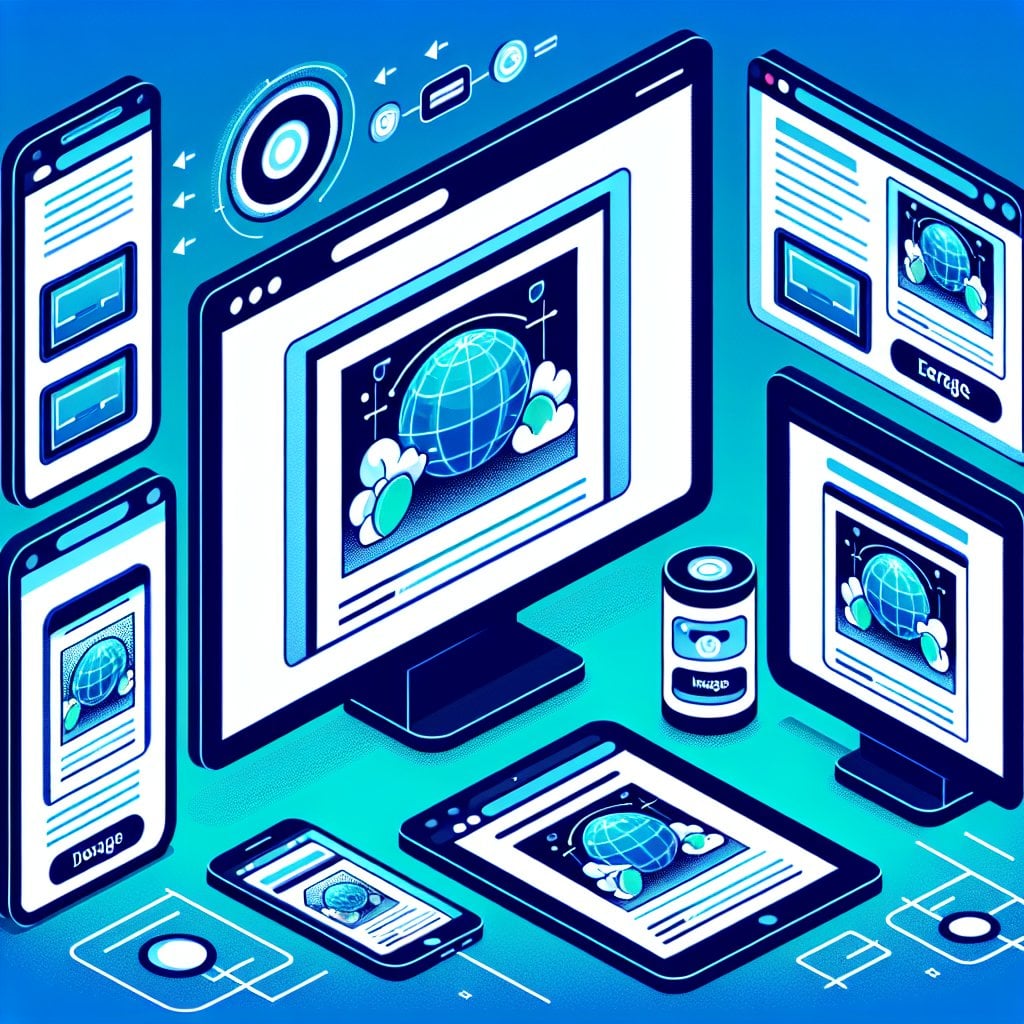 Responsive images displaying on different devices for faster website performance