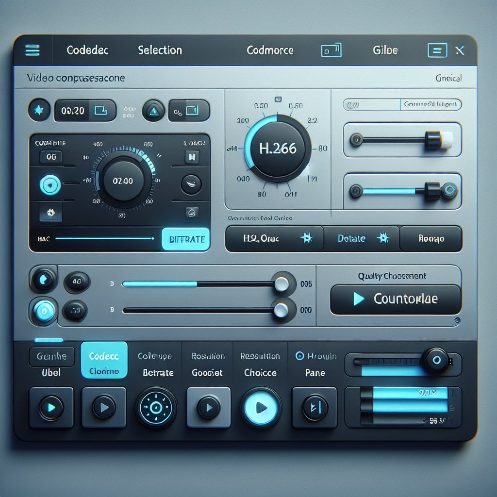 Screenshot of video compression software showing quality settings