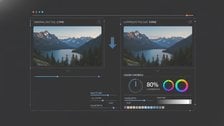 Compress images online with palette and quality controls