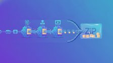 Reduce zip file size by compressing images, PDFs, and videos before archiving
